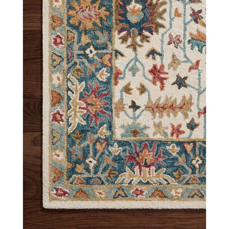Alexander Home Madeline 100% Wool Hand-Hooked Heritage Area Rug