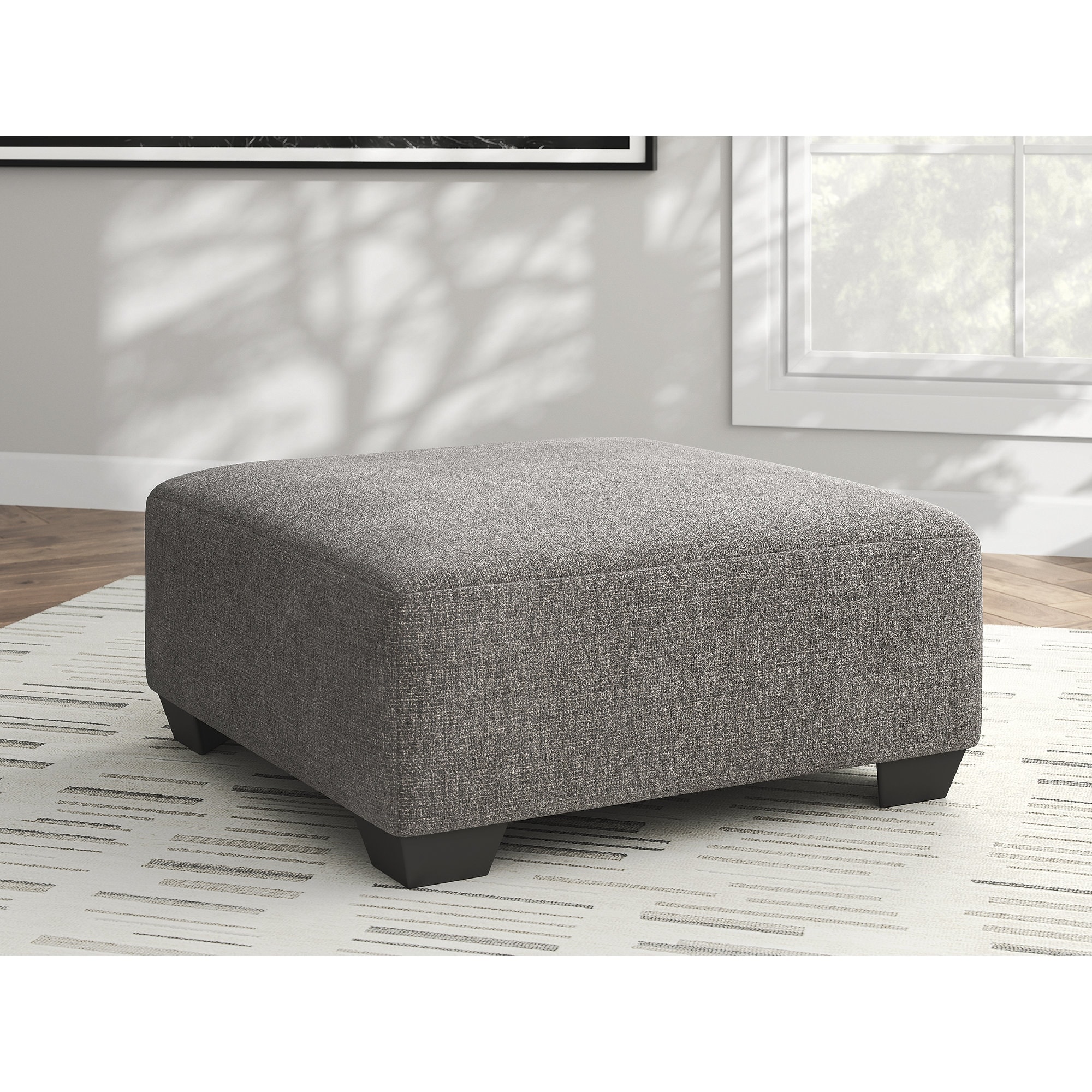 Signature Design by Ashley Seyler Lane Gray Oversized Accent Ottoman