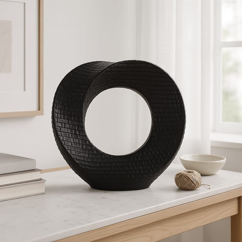 Modern Stone and Ceramic Sculptural with Textured Design