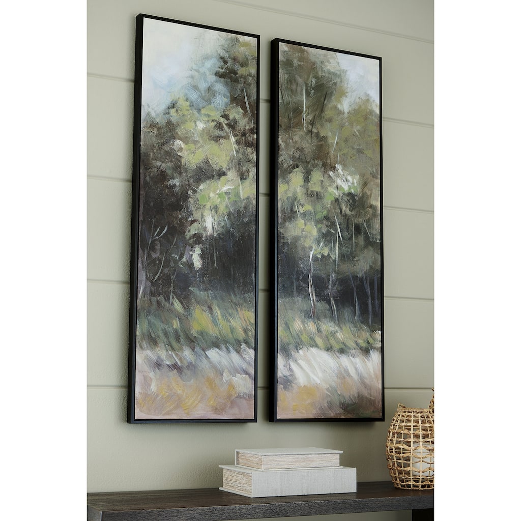 Signature Design by Ashley Dansot Green/Brown Wall Art (Set of 2)
