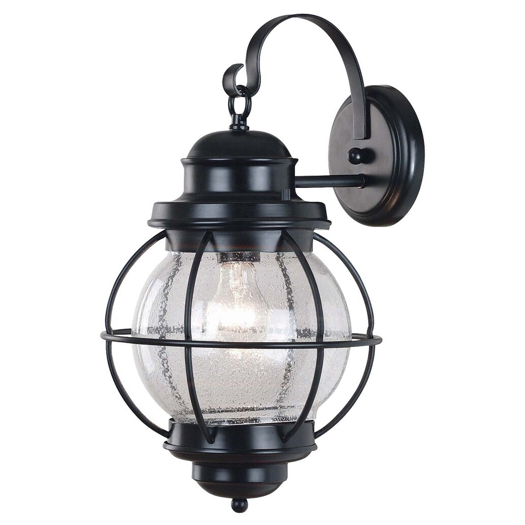 Elton 1-light Black Indoor/ Outdoor Hanging Lantern - Bed Bath & Beyond -  8892962