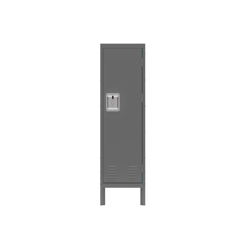 1 Door Tall Single Metal Locker-Retro Style Storage Cabinet--Industrial Furniture