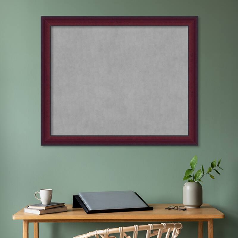 Amanti Art Canterbury Cherry Framed Magnetic Board