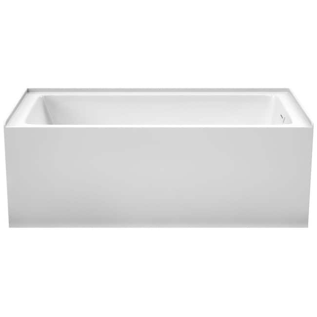 Wyndham Collection Grayley 60" Three Wall Alcove Acrylic Soaking Tub