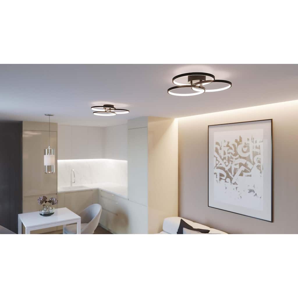 AFX Kai 2-Light Black Flush Mount