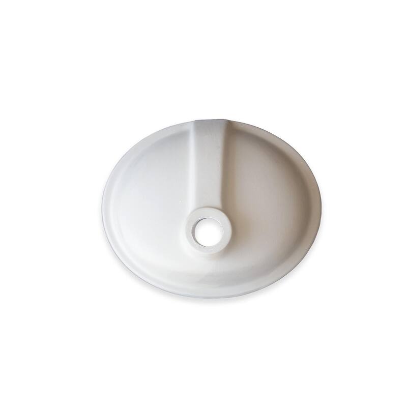 Wells Oval Vitreous Ceramic Lavatory Single Bowl Undermount White 17 x 14 x 8