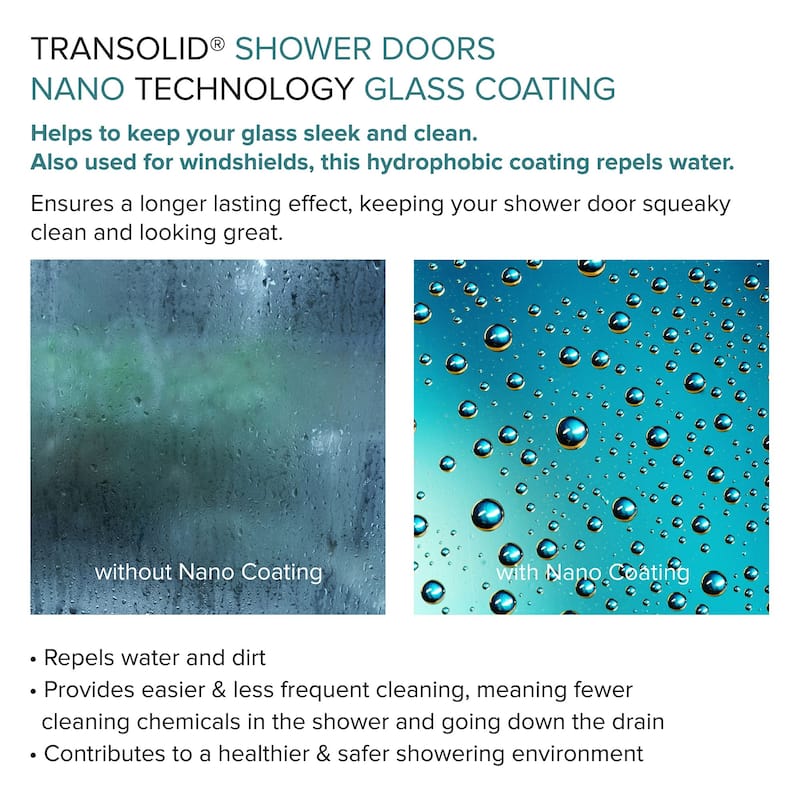Madeline 60 in. W x 60 in. H Sliding Frameless Shower Door with Fixed Panel with Frosted Glass - 56-60-in W x 60-in H