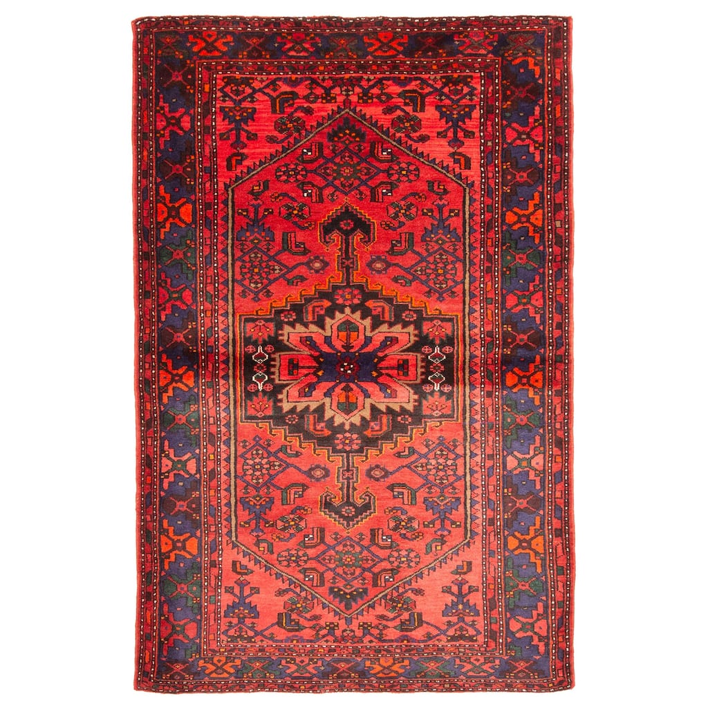 ECARPETGALLERY Hand-knotted Anadol Red Wool Rug - 4'10 x 7'7