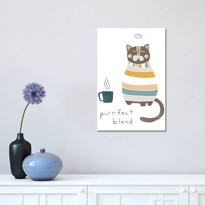 iCanvas "Coffee Cats IV" by June Erica Vess Canvas Print