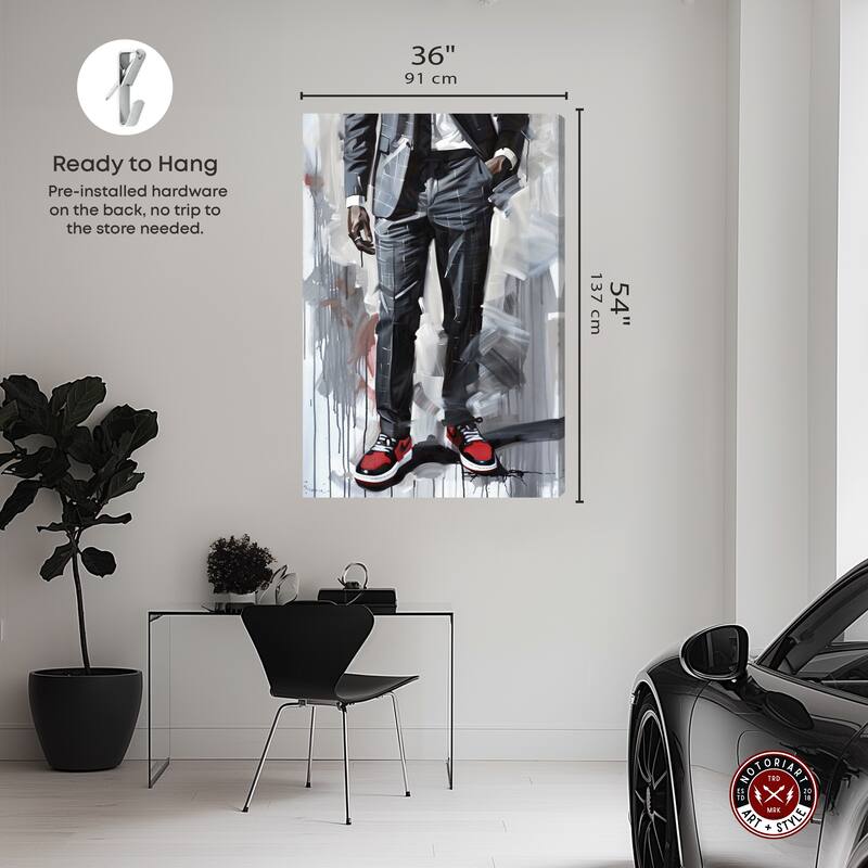 Notoriart Man Of Style Ii Gallery Wrapped Men Style 1 Piece Canvas Wall Art
