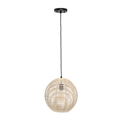 60 in. 1 Light Natural Globe Pendant