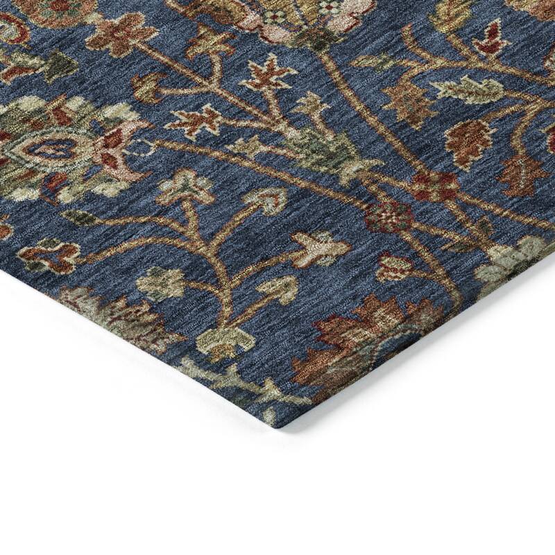 HomeRoots Floral Transitional Rectangle Outdoor Rug