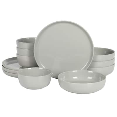 Gibson Home Oslo 12 Piece Porcelain Dinnerware Set