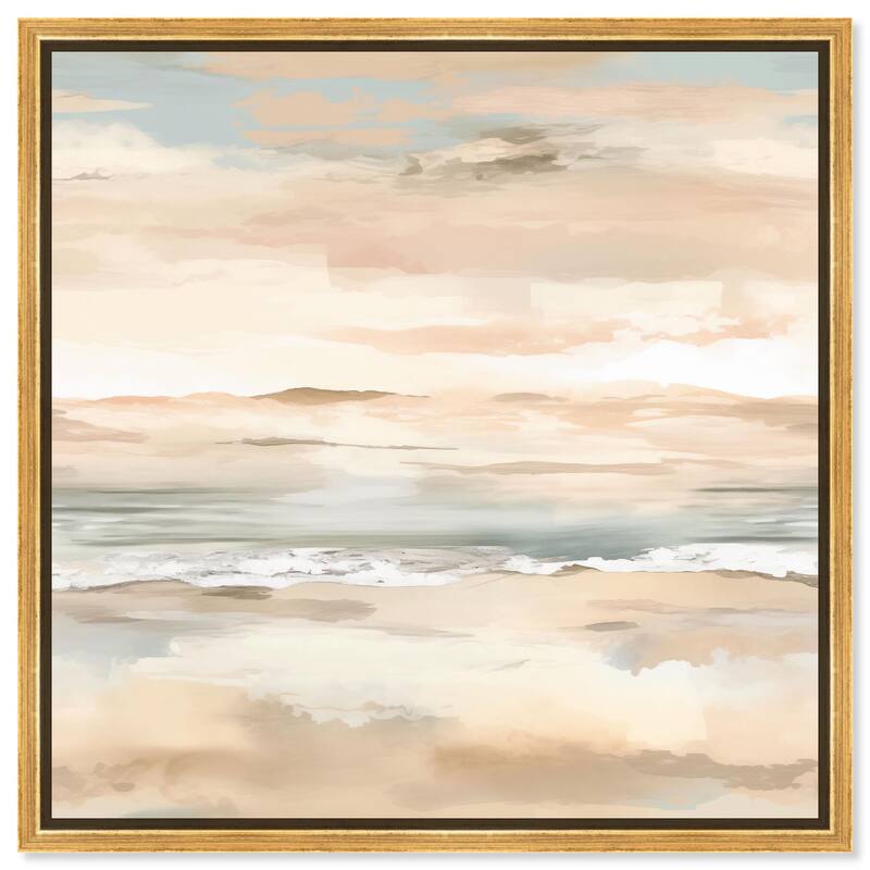 Roseate Skyfall II Canvas by Art Remedy - Gold - 24" x 24"
