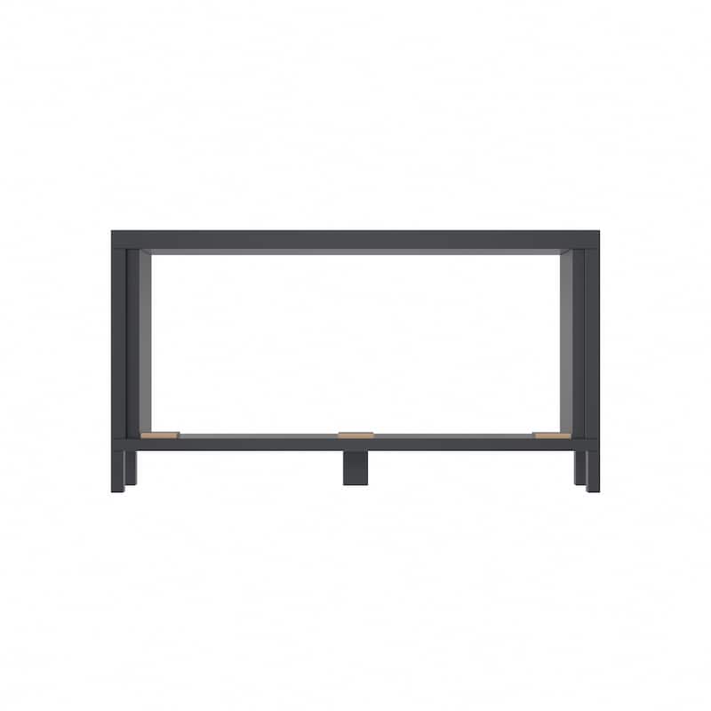 115" Modern Black Electric Fireplace TV Stands for TV's up to 120" with Remote