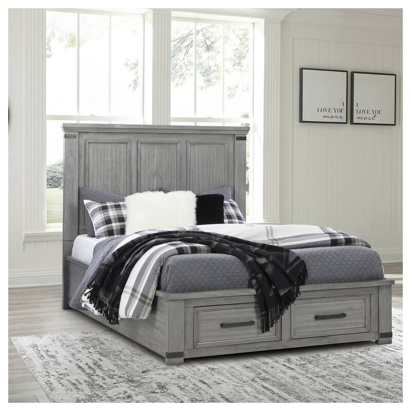 Signature Design by Ashley Russelyn Gray Storage Bed - Queen