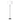 Alden Décor Anders 2-Light Metal Floor Lamp, Black