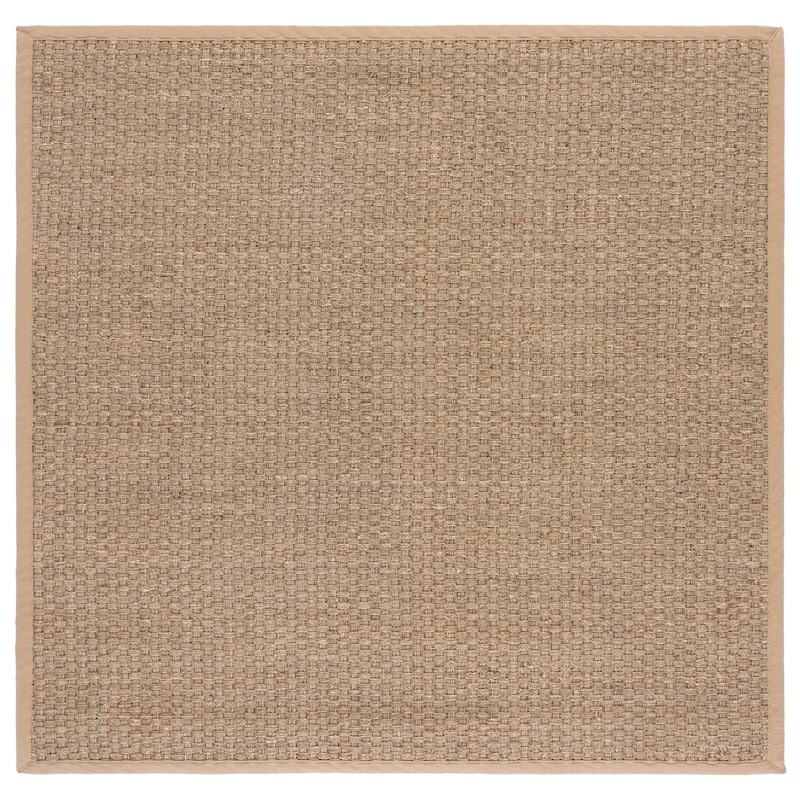 SAFAVIEH Natural Fiber Zymryd Basketweave Seagrass Rug - 11' Square - Natural/Beige