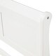 preview thumbnail 11 of 11, Twin Wood Platform Bed with Sleigh Headboard and Footboard Design