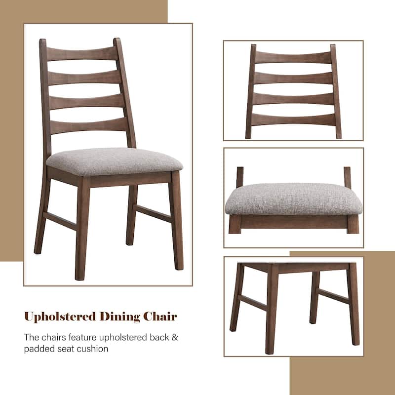 Side Chair (Set of 2) - Grey,Walnut