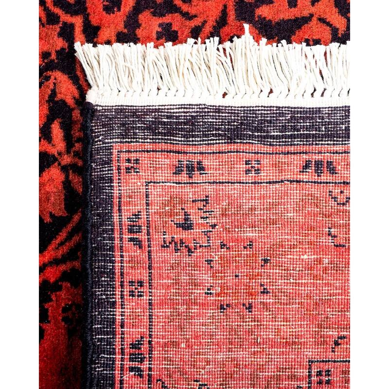 Overton Hand Knotted Wool Vintage Inspired Modern Contemporary Overdyed Pink Runner Rug - 2' 6" x 21' 10"