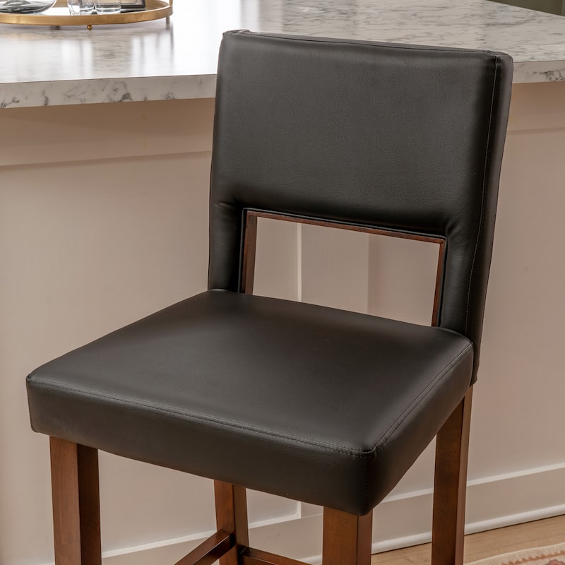 Linon Warren Faux Bar Stool