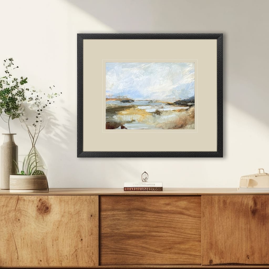 Paragon Smudged Coastline II Framed Art
