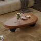 preview thumbnail 5 of 31, 51" Modern Wood Coffee Table with 3 ball legs