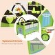 preview thumbnail 9 of 10, Green Baby Crib Playpen Playard Pack Travel Infant Bassinet Bed