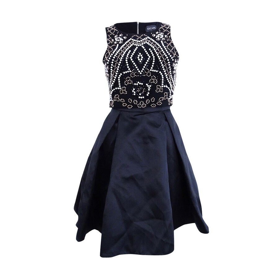 two piece fit and flare dress