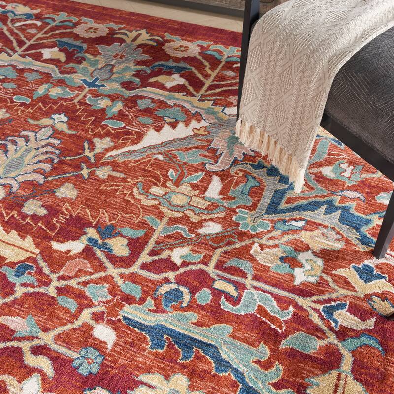 Nourison Parisa Boho Moroccan Floral Area Rug