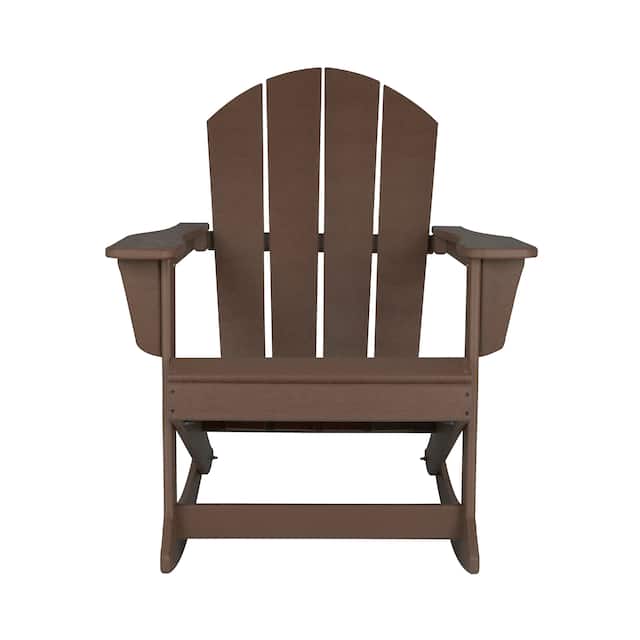 Laguna Adirondack Poly Rocking Chair - Dark Brown