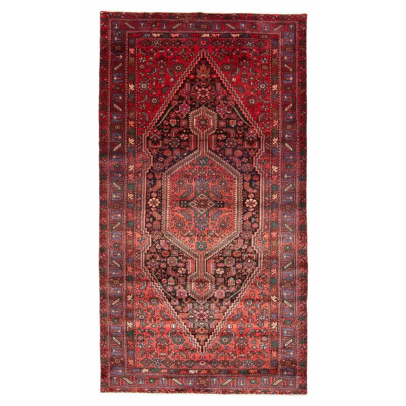 ECARPETGALLERY Hand-knotted Anadol Red Wool Rug - 5'2 x 9'9 - Red - 5'2 x 9'9