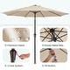 preview thumbnail 60 of 76, 9-ft Patio Market Umbrella with Tilting Pole, Waterproof & Breathable Canopy
