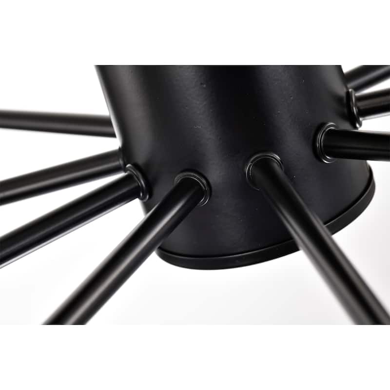 Pimlin 10-Light Baton Style Semi-Flush Mount Ceiling Lamp