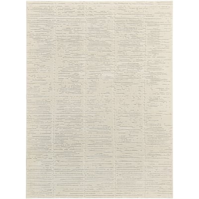 Nourison Ivory Hues Indoor only Cream / Ivory Abstract Area Rug