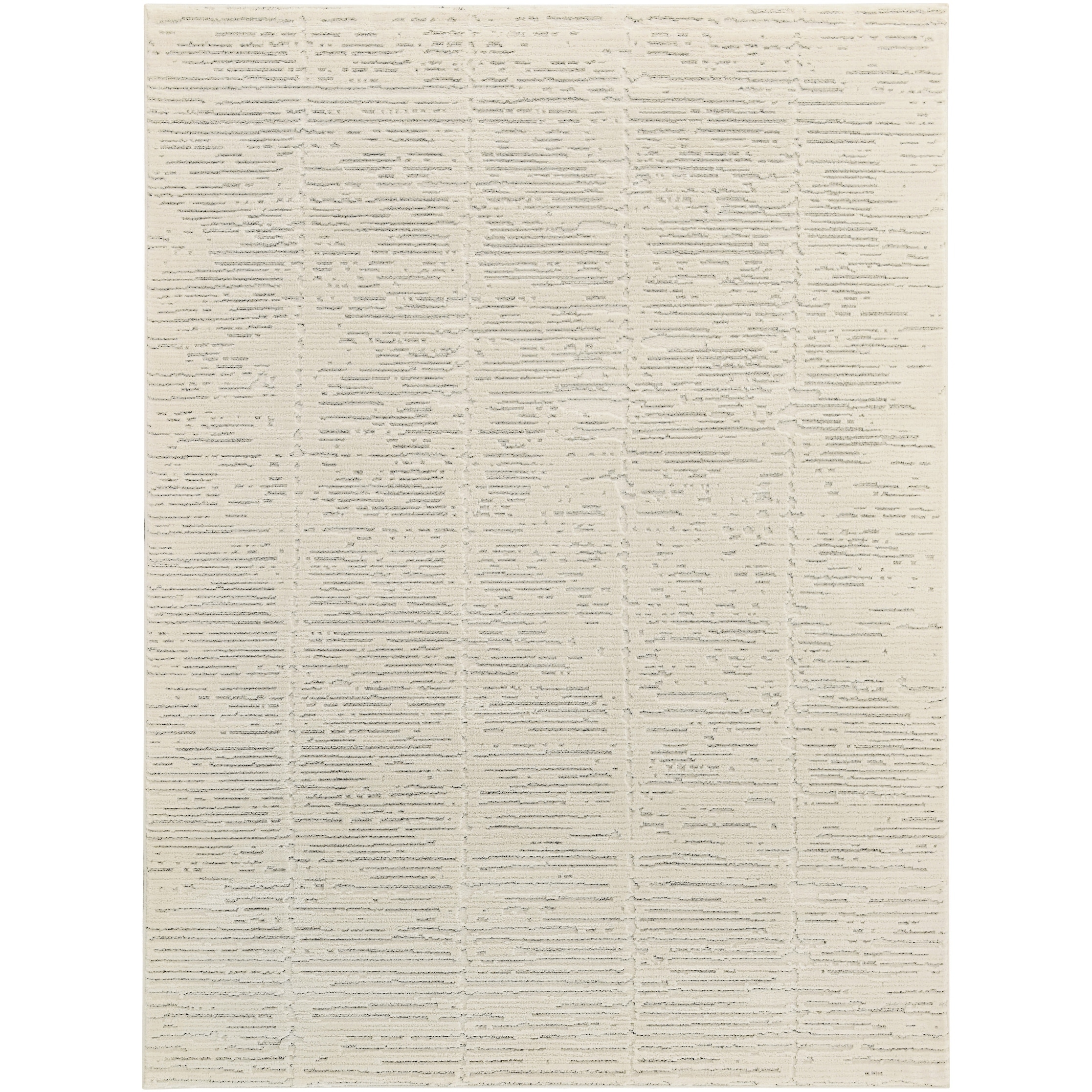 Nourison Ivory Hues Indoor only Cream / Ivory Abstract Area Rug