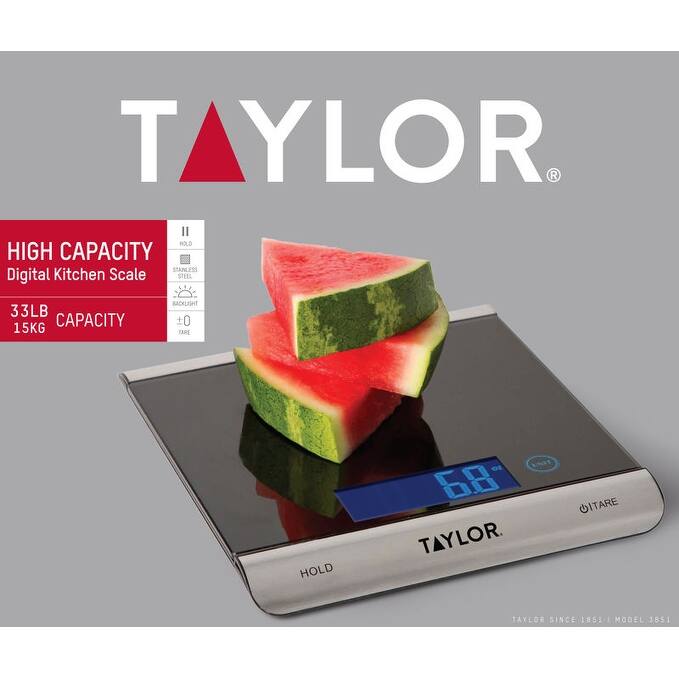Taylor Ultra High 33-Lbs Capacity Digital Kitchen Scale