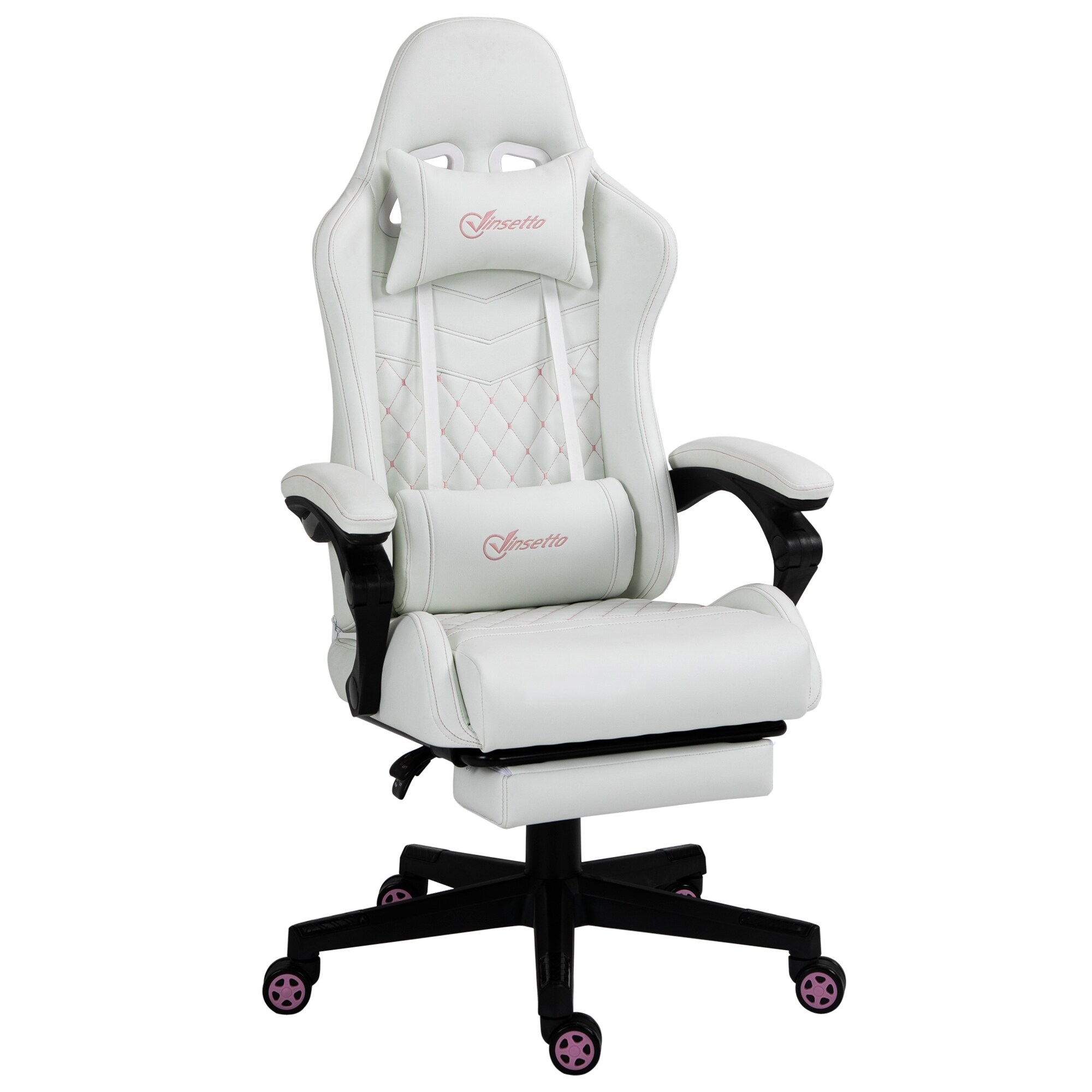 White reclining gaming chair shop