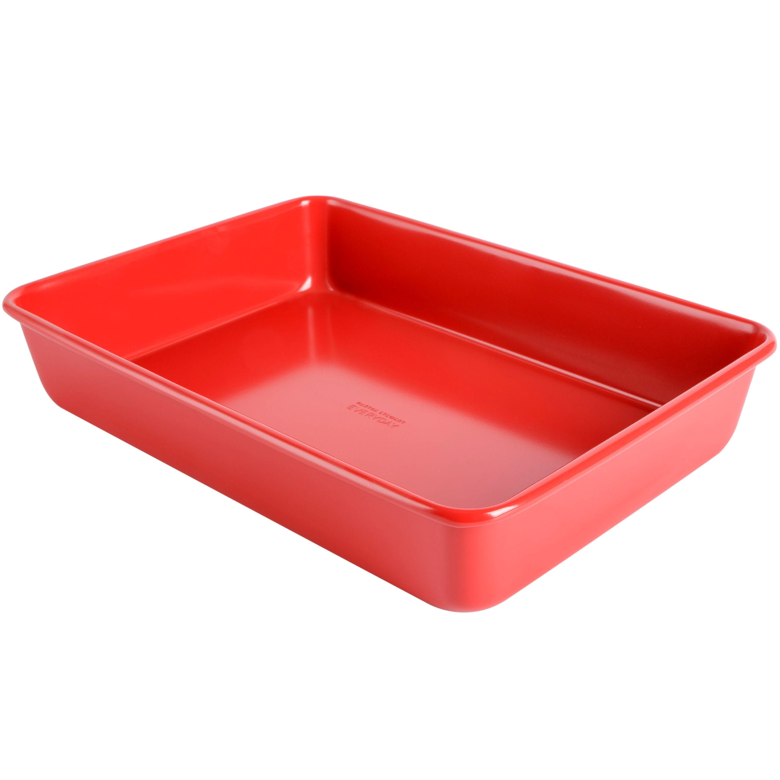 Martha Stewart Everyday 13 Inch Nonstick Carbon Steel Rectangular Baking Pan in Red
