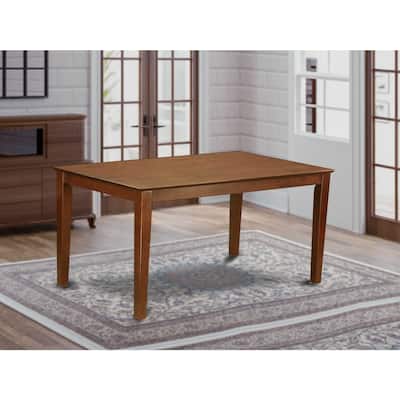 Rectangular Dining Table 36x60 - Modern Kitchen Table with Wood Top - Elegant Design - 60