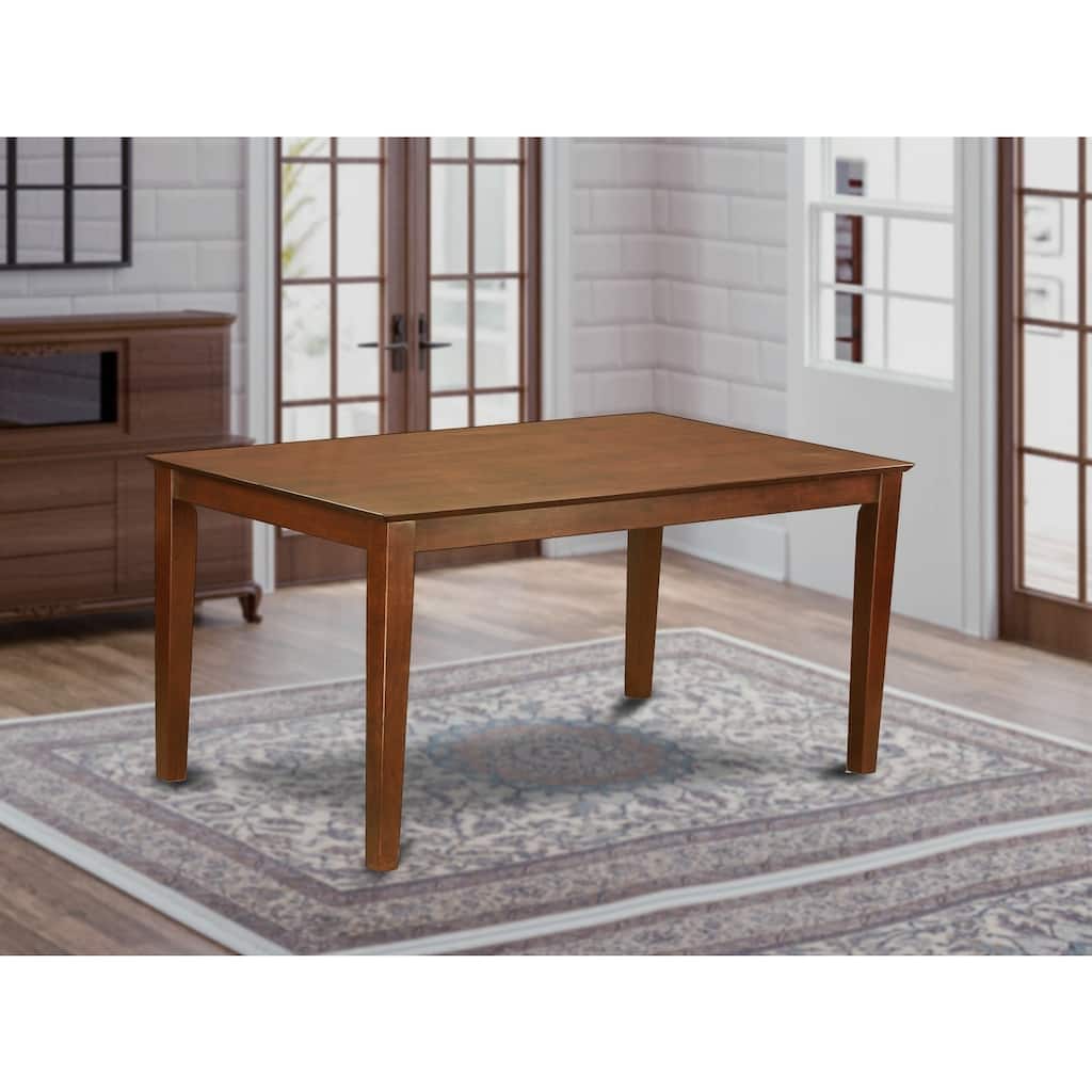Rectangular Dining Table 36x60 - Modern Kitchen Table with Wood Top - Elegant Design - 60