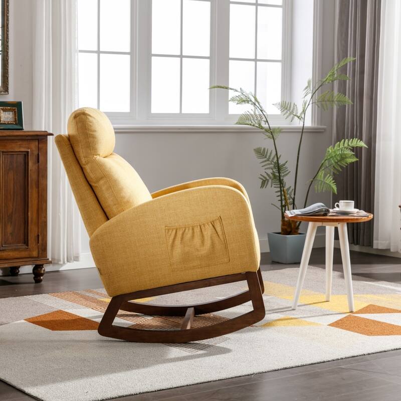 Living Room Comfortable Rocking Chair Living Room Chair - 39.70'' H x 27.16'' W x 37'' D