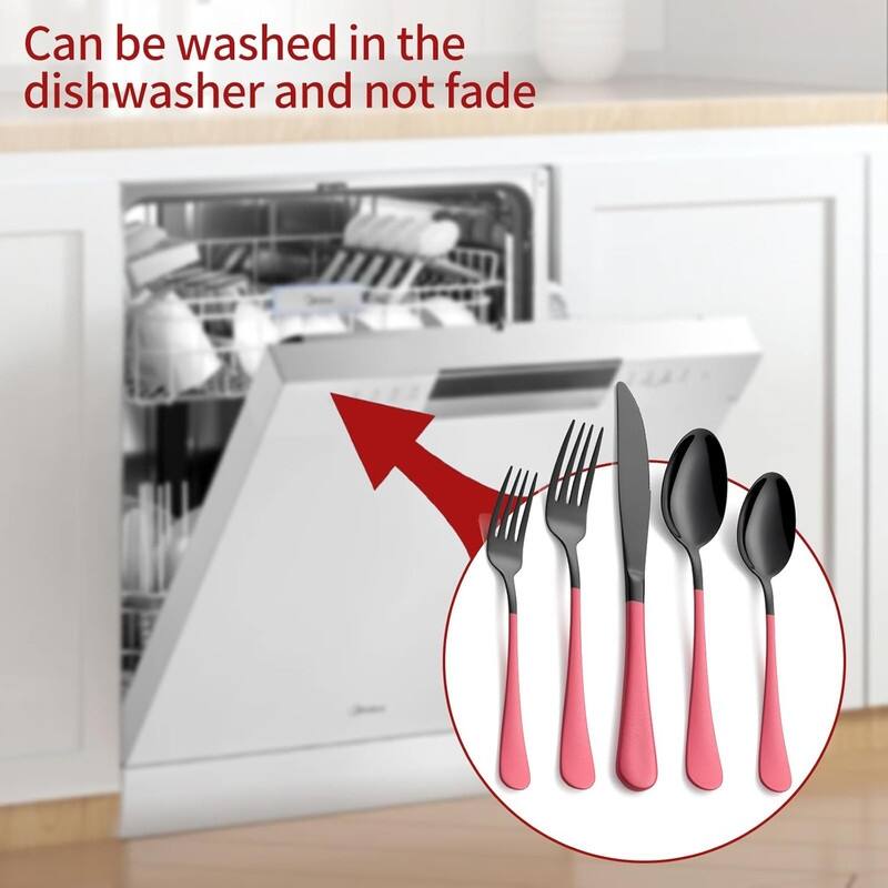 20 Piece 18/0 Stainless Steel Flatware Cutlery Set Service for 4,Mirror Finish