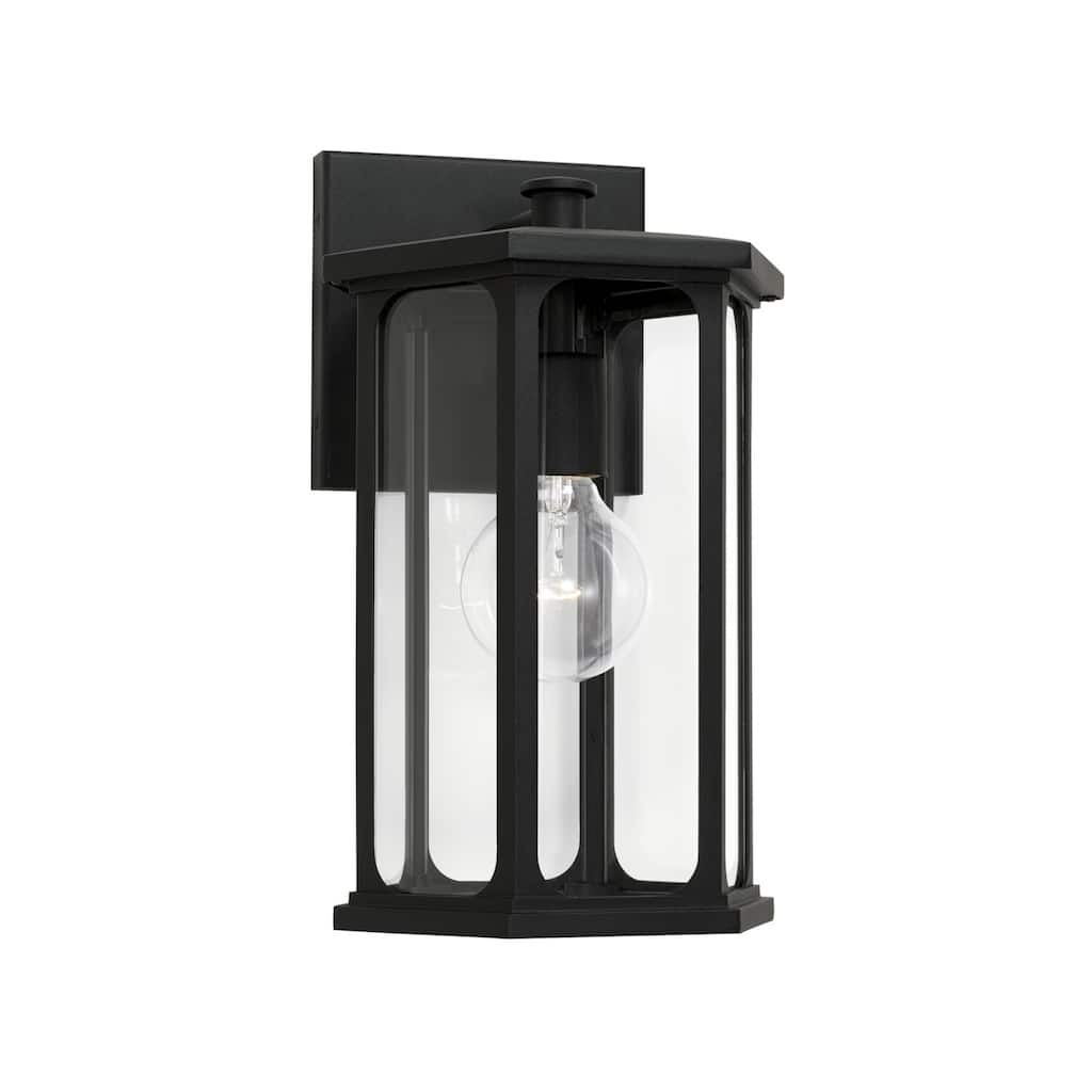 Walton Outdoor 1-light Small Wall Lantern w/ Clear Glass