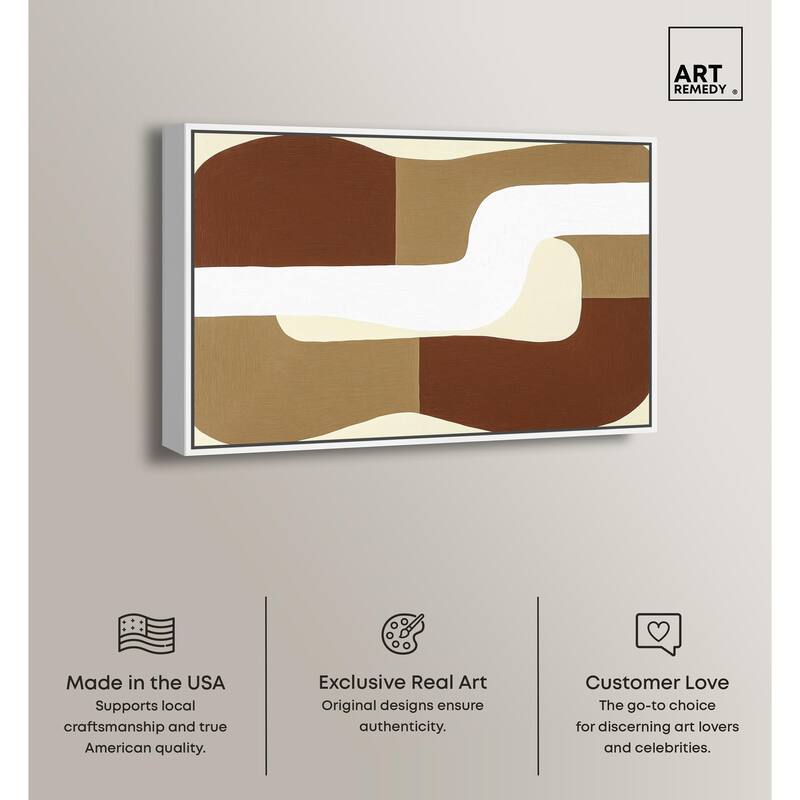 Minimal Wavy III Canvas by Art Remedy