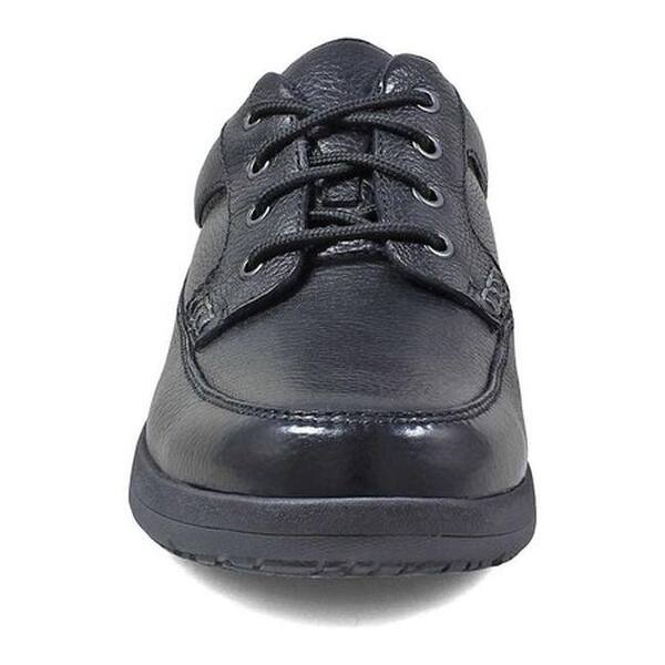 Shop Nunn Bush Men S Cam Moc Toe Oxford Black Tumbled Leather