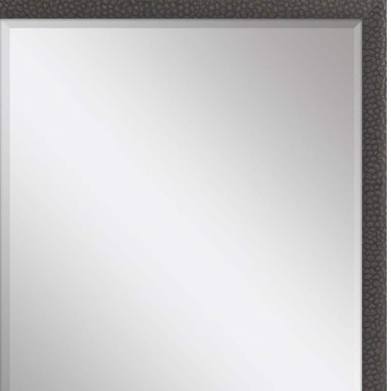 HomeRoots 51" Dark Brown Solid Wood Framed Accent Mirror - 39.00 in. x 51.00 in. x 2.00 in.