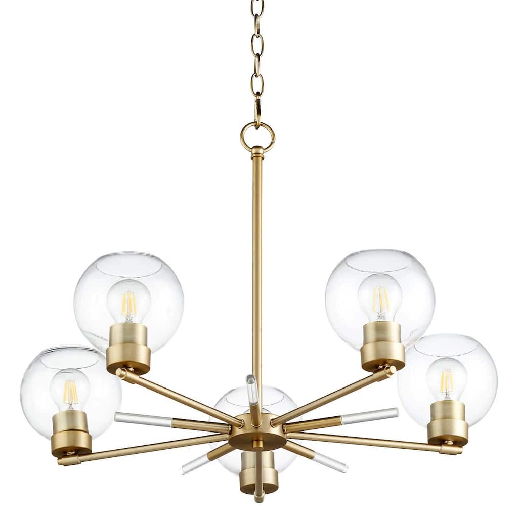 Quorum International 6317-5 Volan 5 Light 28" Wide Chandelier