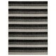 preview thumbnail 10 of 9, Nicole Miller New York Patio Country Charlotte Modern Stripe Indoor/Outdoor Area Rug 5'2"x7'2" - Black